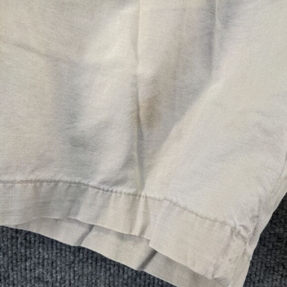 Dockers Mens Chino Shorts Cream Size 34 Slash Pockets Distressed - Picture 13 of 16